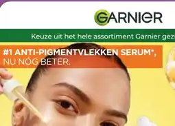 Trekpleister Keuze uit het hele assortiment Garnier gezichtsverzorging aanbieding