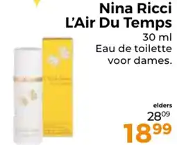 Trekpleister Nina Ricci L'Air Du Temps aanbieding