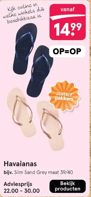 Etos Havaianas aanbieding