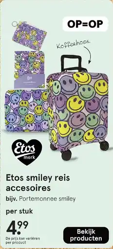 Etos Etos smiley reis accesoires aanbieding