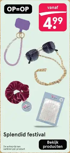 Etos Splendid festival aanbieding