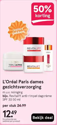 Etos L'Oréal Paris dames gezichtsverzorging aanbieding