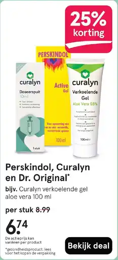 Etos Perskindol, Curalyn en Dr. Original aanbieding