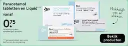 Etos Paracetamol tabletten en Liquid aanbieding