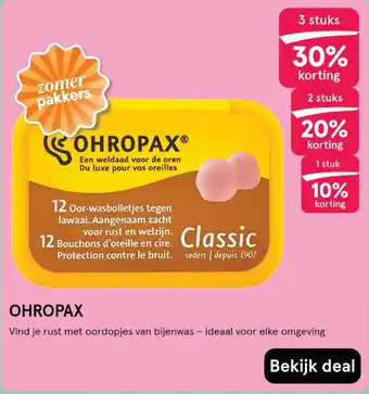 Etos Ohropax aanbieding