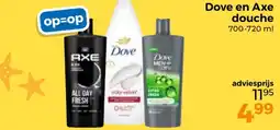 Trekpleister Dove en Axe douche aanbieding