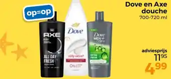 Trekpleister Dove en Axe douche aanbieding