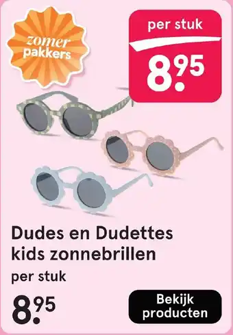 Etos Dudes en Dudettes kids zonnebrillen aanbieding