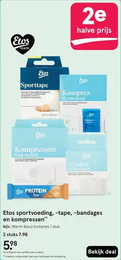 Etos Etos sportvoeding, tape, bandages en kompressen** aanbieding