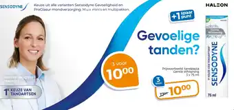 Trekpleister Tandpasta gentle whitening aanbieding