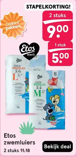 Etos Etos zwemluiers aanbieding