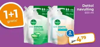 Trekpleister Dettol navulling aanbieding