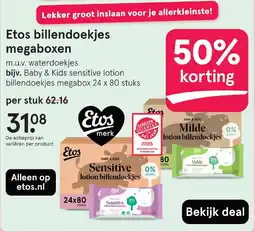 Etos Etos billendoekjes megaboxen aanbieding