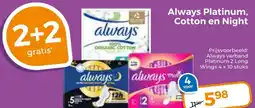 Trekpleister Always Platinum, Cotton en Night aanbieding