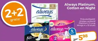 Trekpleister Always Platinum, Cotton en Night aanbieding