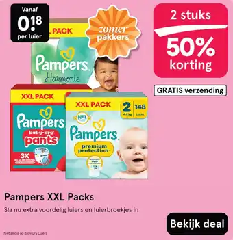 Etos Pampers XXL Packs aanbieding