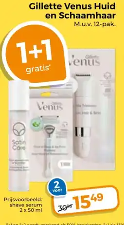 Trekpleister Gillette Venus Huid en Schaamhaar aanbieding