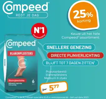 Trekpleister Keuze uit het hele Compeed assortiment aanbieding