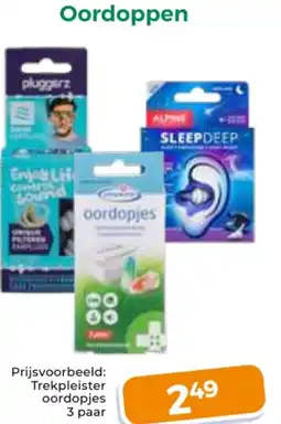 Trekpleister Oordoppen aanbieding