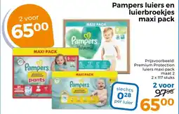 Trekpleister Pampers luiers en luierbroekjes maxi pack aanbieding