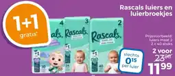 Trekpleister Rascals luiers en luierbroekjes aanbieding