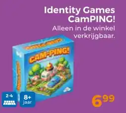 Trekpleister Identity Games CamPING aanbieding