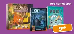 Trekpleister 999 Games spel aanbieding