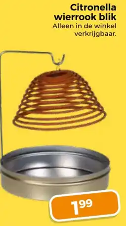 Trekpleister Citronella wierrook blik aanbieding