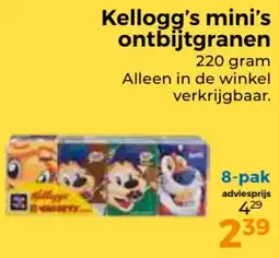 Trekpleister Kellogg's mini's ontbijtgranen aanbieding