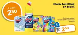 Trekpleister Glorix toiletbok en bleek aanbieding
