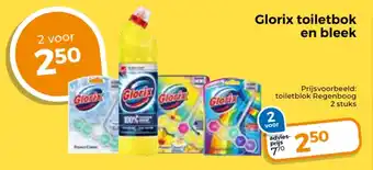 Trekpleister Glorix toiletbok en bleek aanbieding