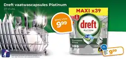 Trekpleister Dreft vaatwascapsules Platinum aanbieding