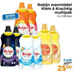 Trekpleister Robijn wasmiddel Klein & Krachtig multipak aanbieding