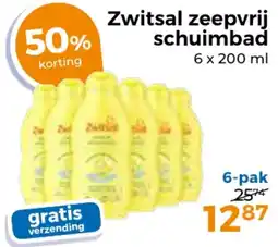 Trekpleister Zwitsal zeepvrij schuimbad aanbieding