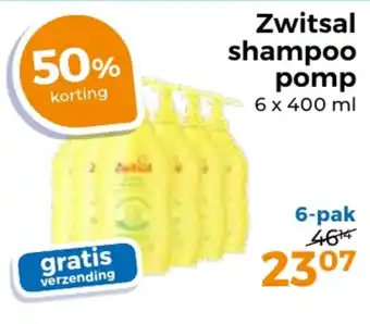 Trekpleister Zwitsal shampoo pomp aanbieding