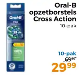 Trekpleister Oral-B opzetborstels Cross Action aanbieding