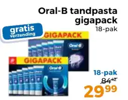 Trekpleister Oral-B tandpasta gigapack aanbieding
