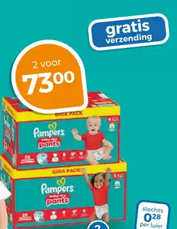Trekpleister Pampers luiers aanbieding
