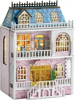Amazon CUTEROOM Romantisch kasteel-poppenhuis, hout, 18 x 19 x 6 cm, uniseks, voor volwassenen aanbieding