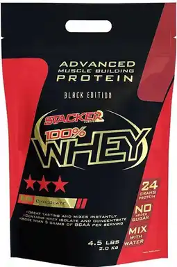 Bol.com Stacker 2 100% Whey Aardbei - 909 gram - Eiwitshake aanbieding