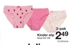 Zeeman Kinder slip aanbieding