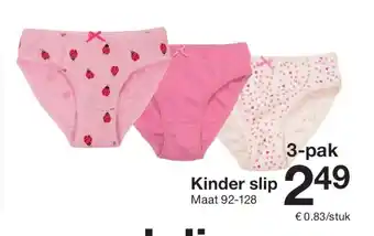 Zeeman Kinder slip aanbieding