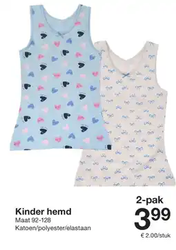 Zeeman Kinder hemd aanbieding