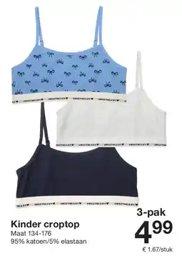Zeeman Kinder croptop aanbieding