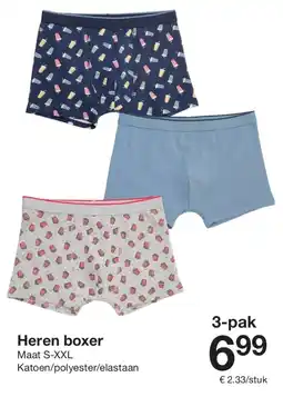 Zeeman Heren boxer Maat S-XXL aanbieding