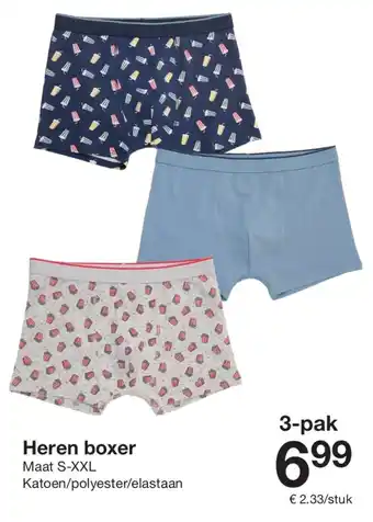Zeeman Heren boxer Maat S-XXL aanbieding