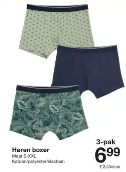Zeeman Heren boxer aanbieding