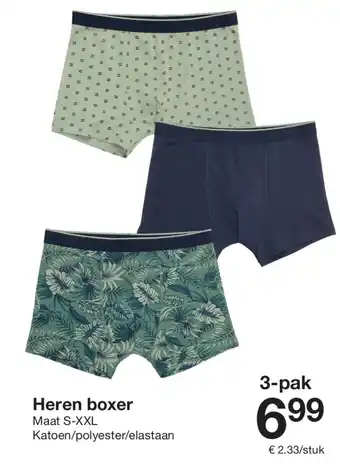 Zeeman Heren boxer aanbieding