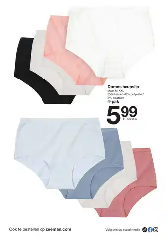 Zeeman Dames heupslip aanbieding