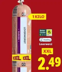 Lidl Leverworst aanbieding